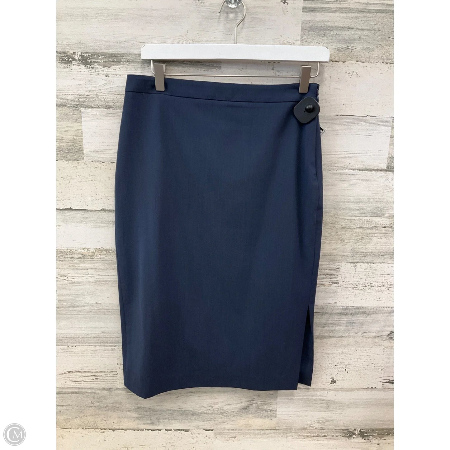 Skirt Midi By Banana Republic In Navy, Size: 2