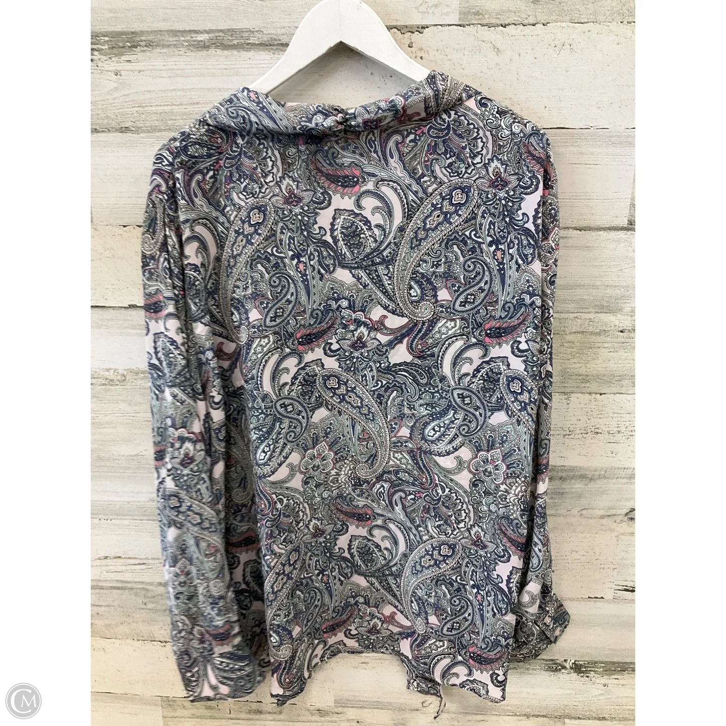Top Long Sleeve By Clothes Mentor In Paisley Print, Size: 3x