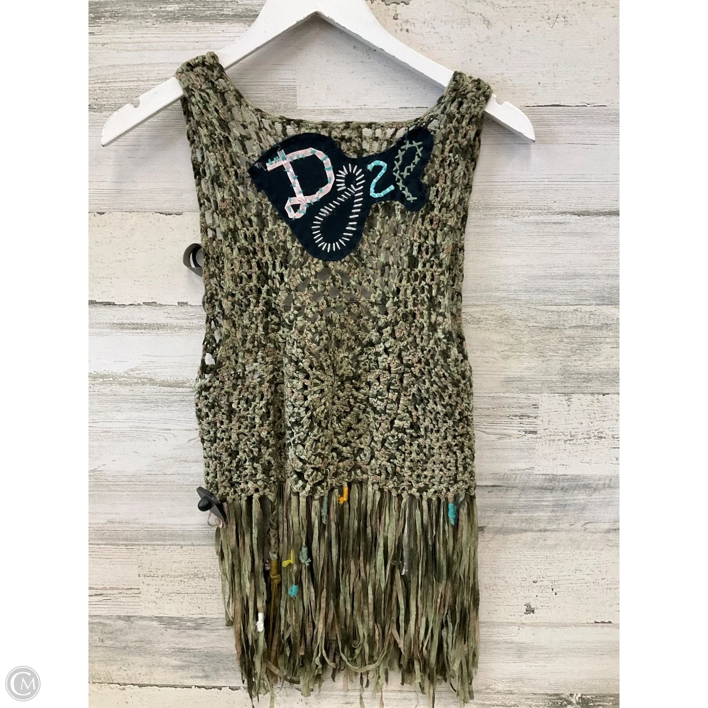 Vest Other By Desigual In Green, Size: L