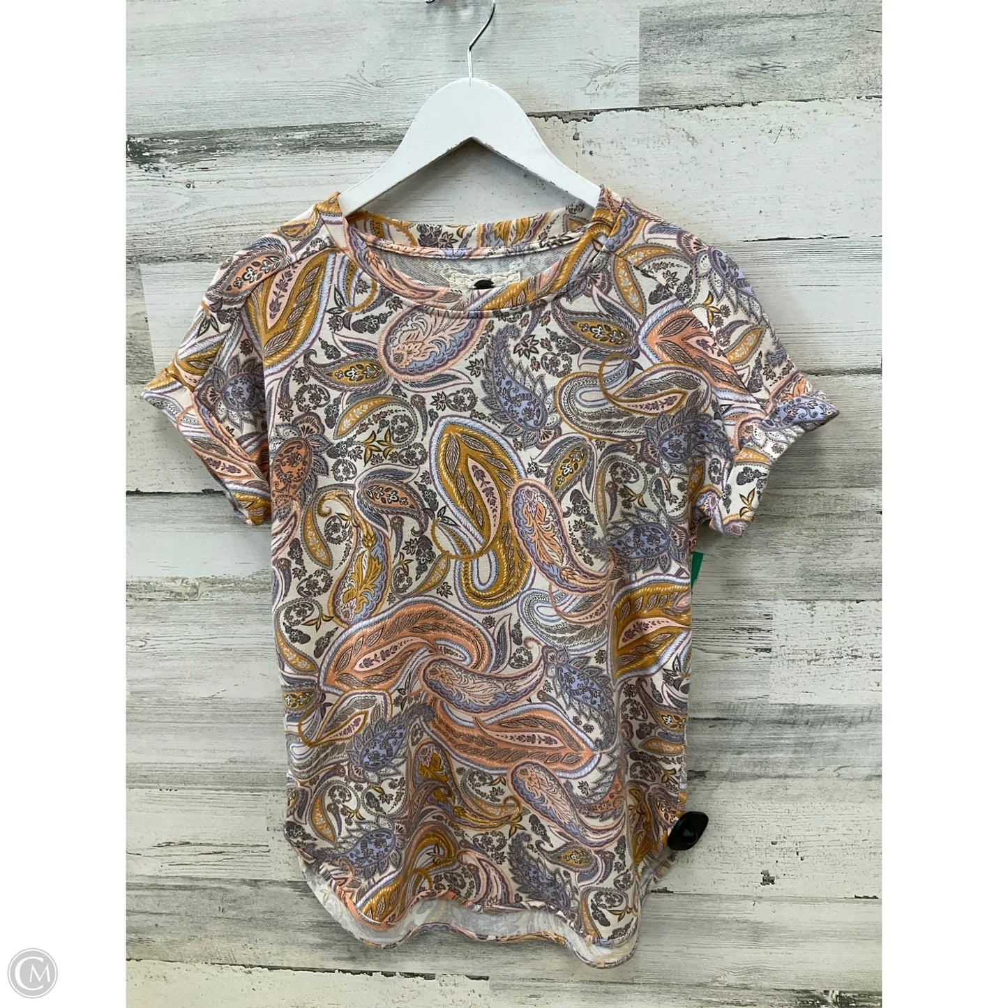 Top Short Sleeve By Cupio In Cream, Size: S