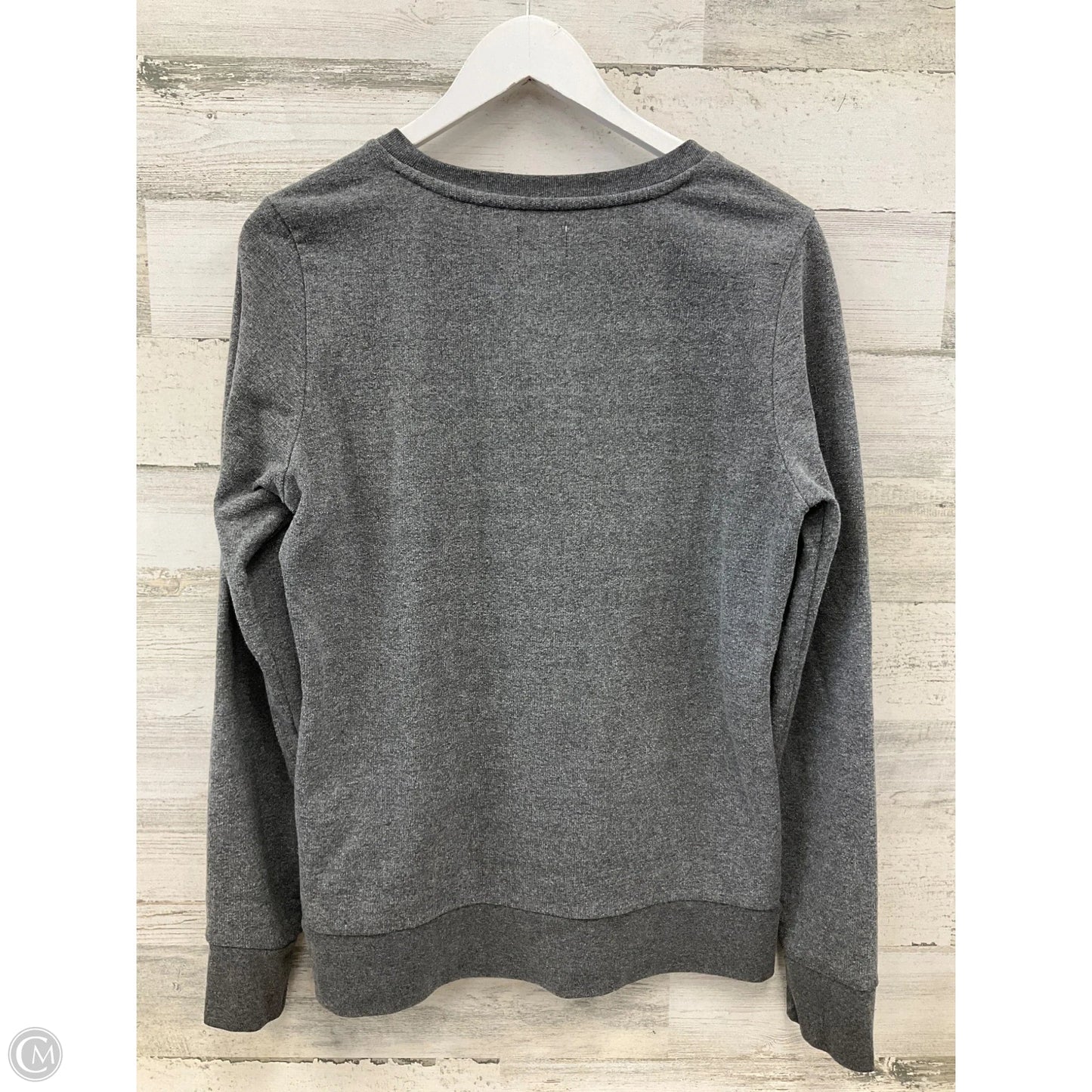 Athletic Sweatshirt Crewneck By Champion In Grey, Size: L