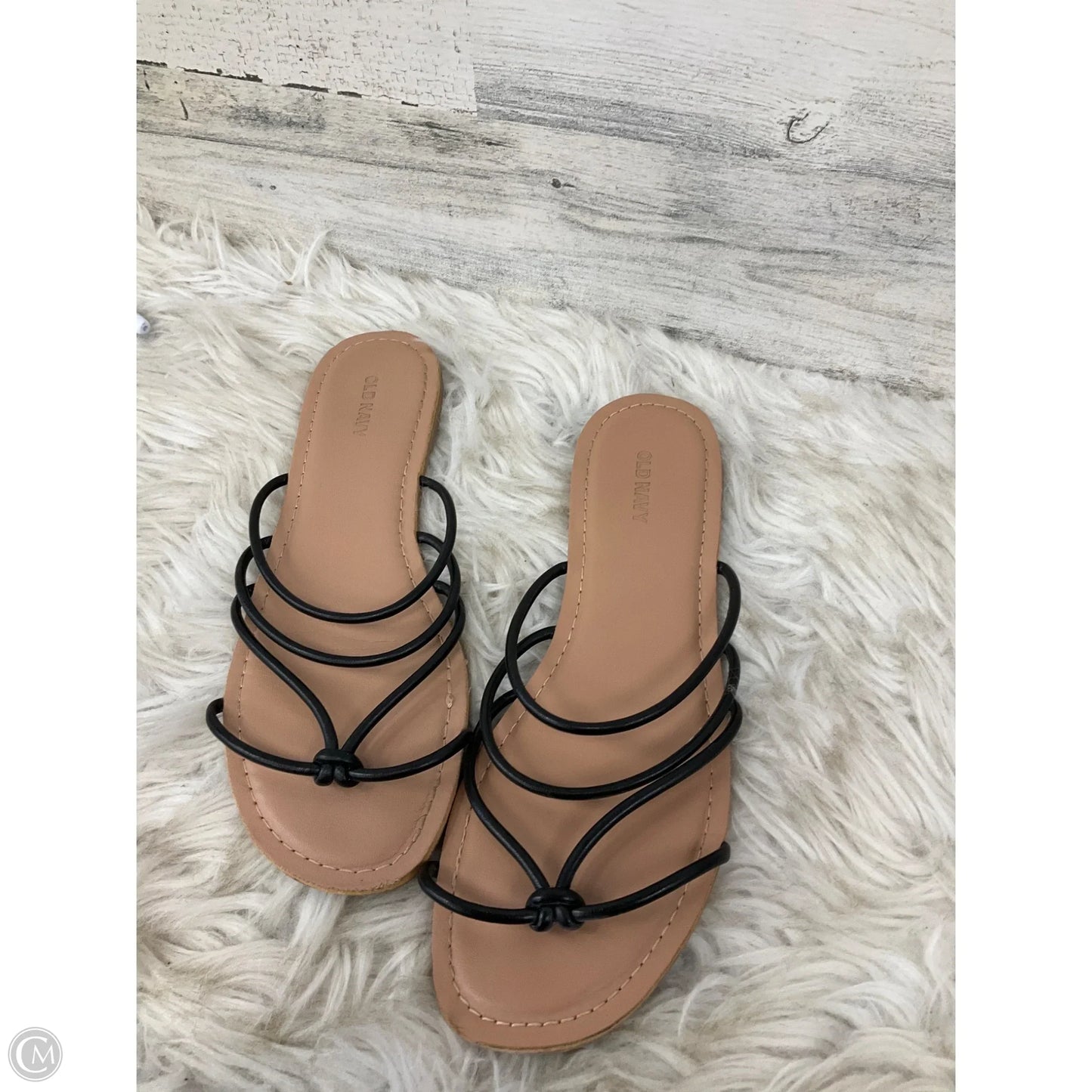 Sandals Flip Flops By Old Navy In Black, Size: 9