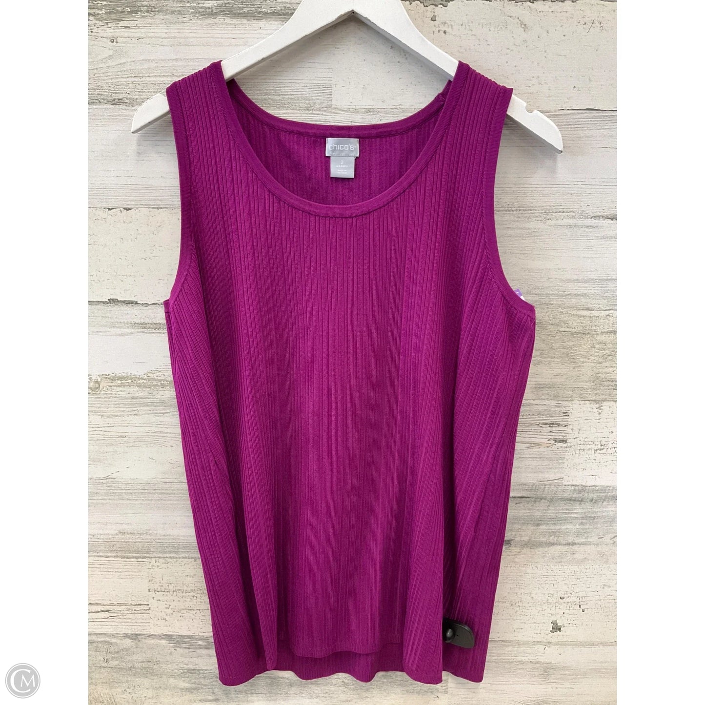 Top Sleeveless By Chicos In Purple, Size: L