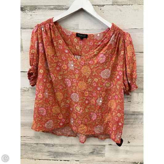 Top Short Sleeve By Rachel Zoe In Orange, Size: L