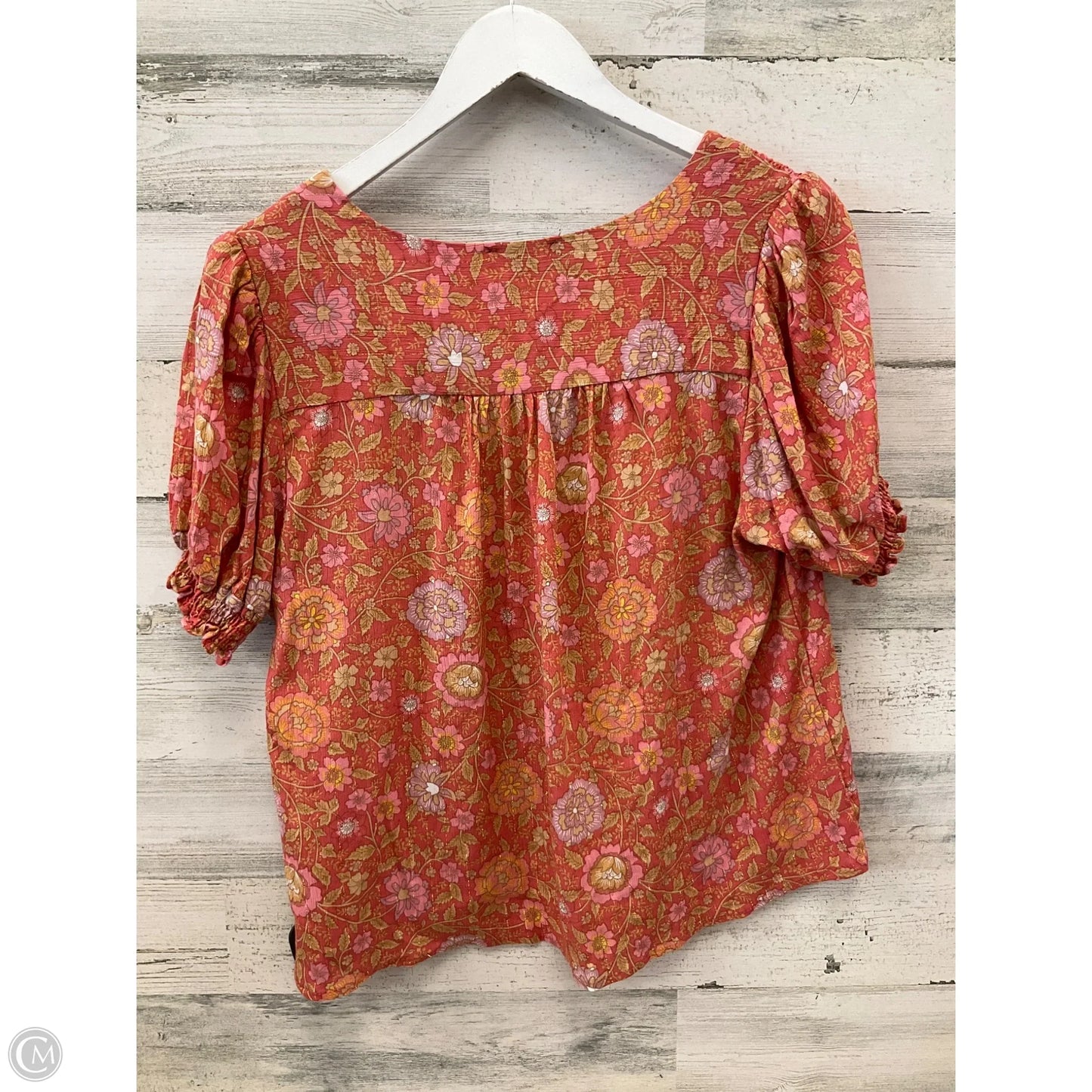 Top Short Sleeve By Rachel Zoe In Orange, Size: L