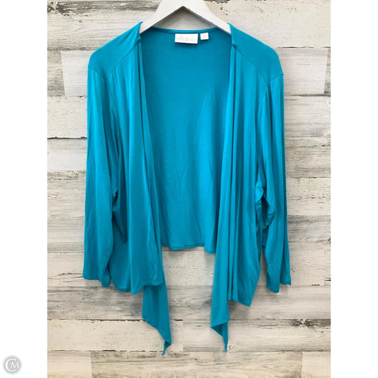 Cardigan By Clothes Mentor In Blue, Size: 2x