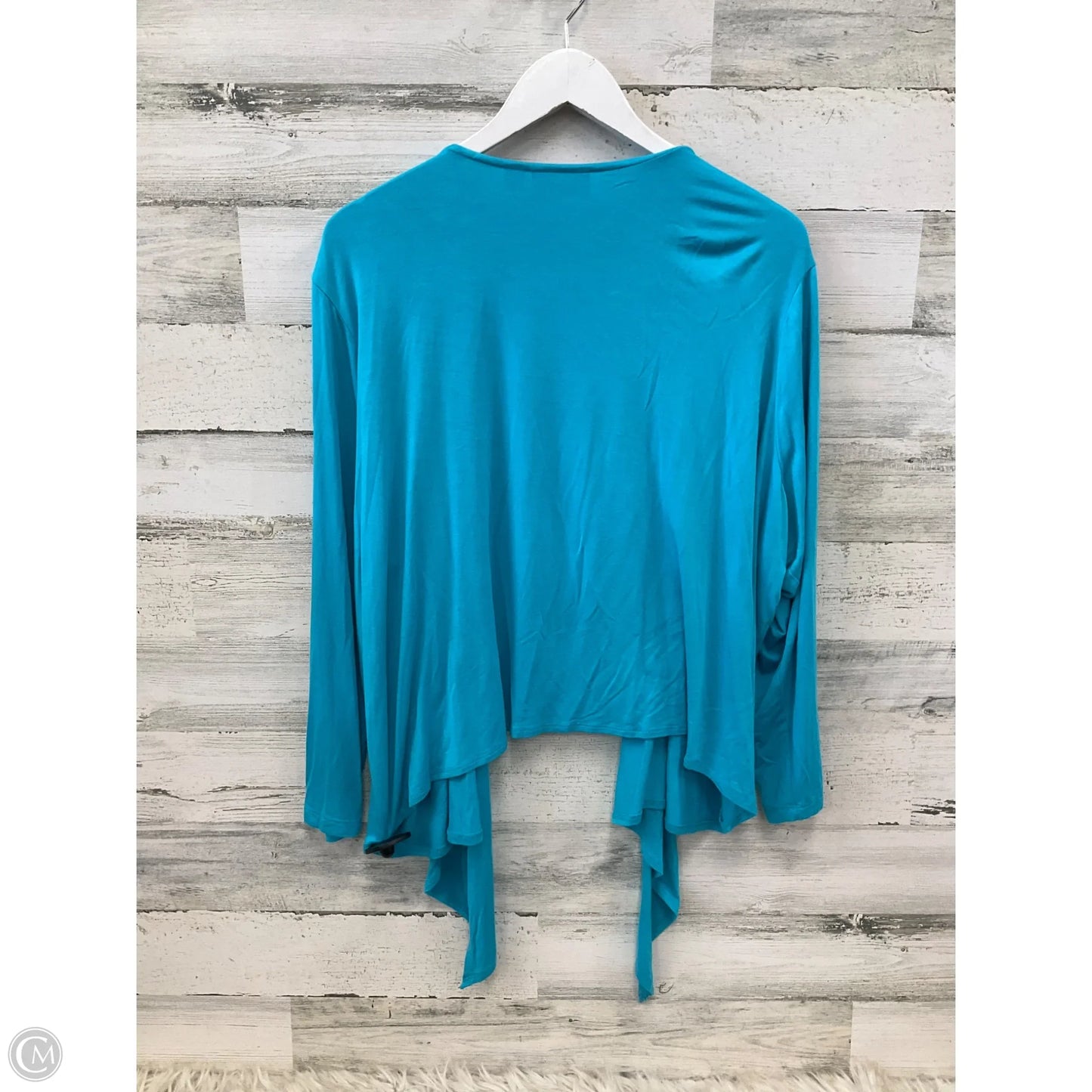 Cardigan By Clothes Mentor In Blue, Size: 2x