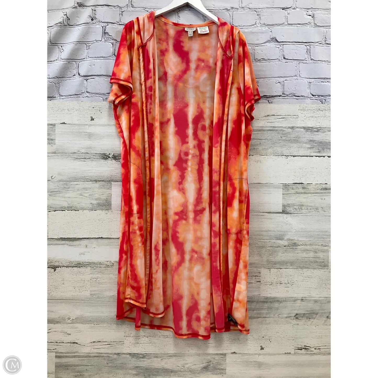 Swimwear Cover-up By Logo In Orange & Red, Size: 2x