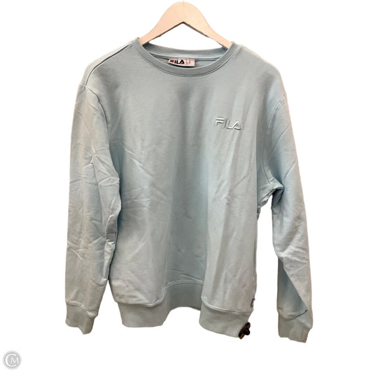 Top Long Sleeve By Fila In Blue, Size: Xl