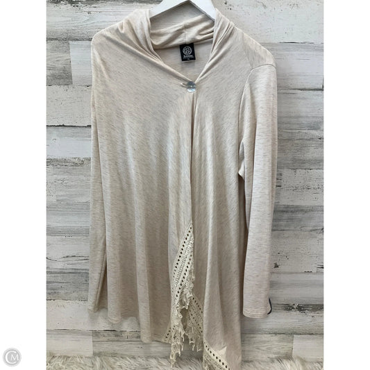 Cardigan By Clothes Mentor In Beige, Size: Xl