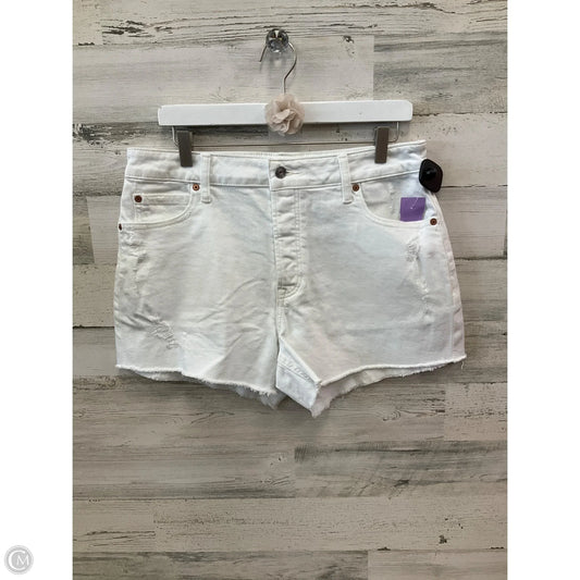 Shorts By Clothes Mentor In White Denim, Size: 12