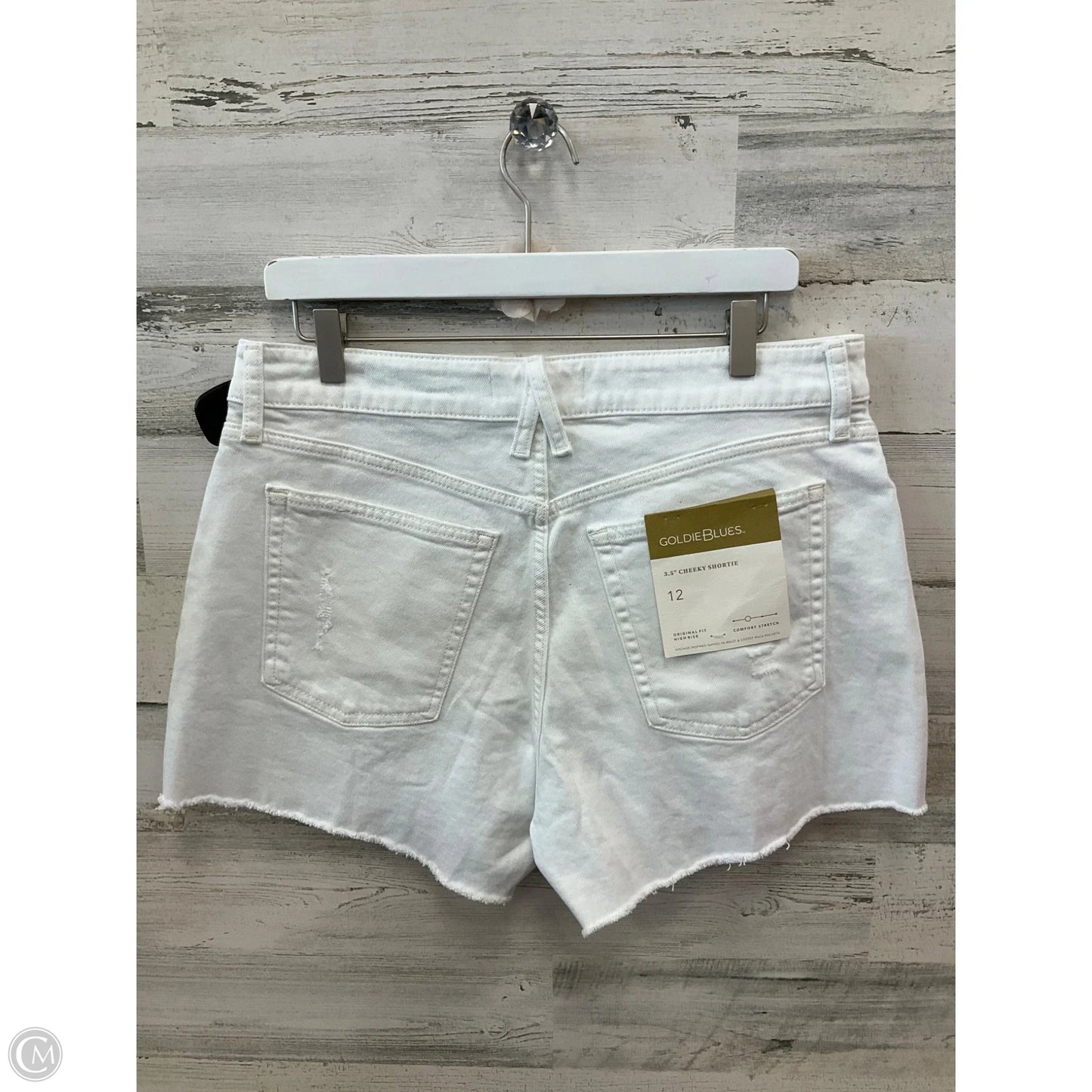 Shorts By Clothes Mentor In White Denim, Size: 12