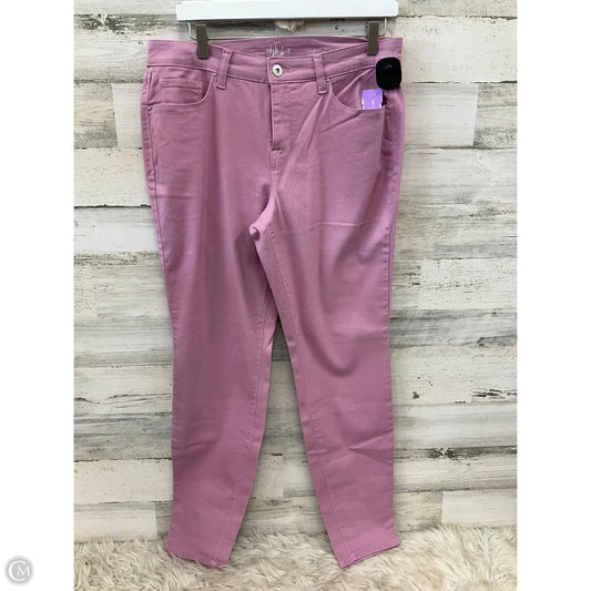 Jeans Skinny By Style And Company In Purple, Size: 10