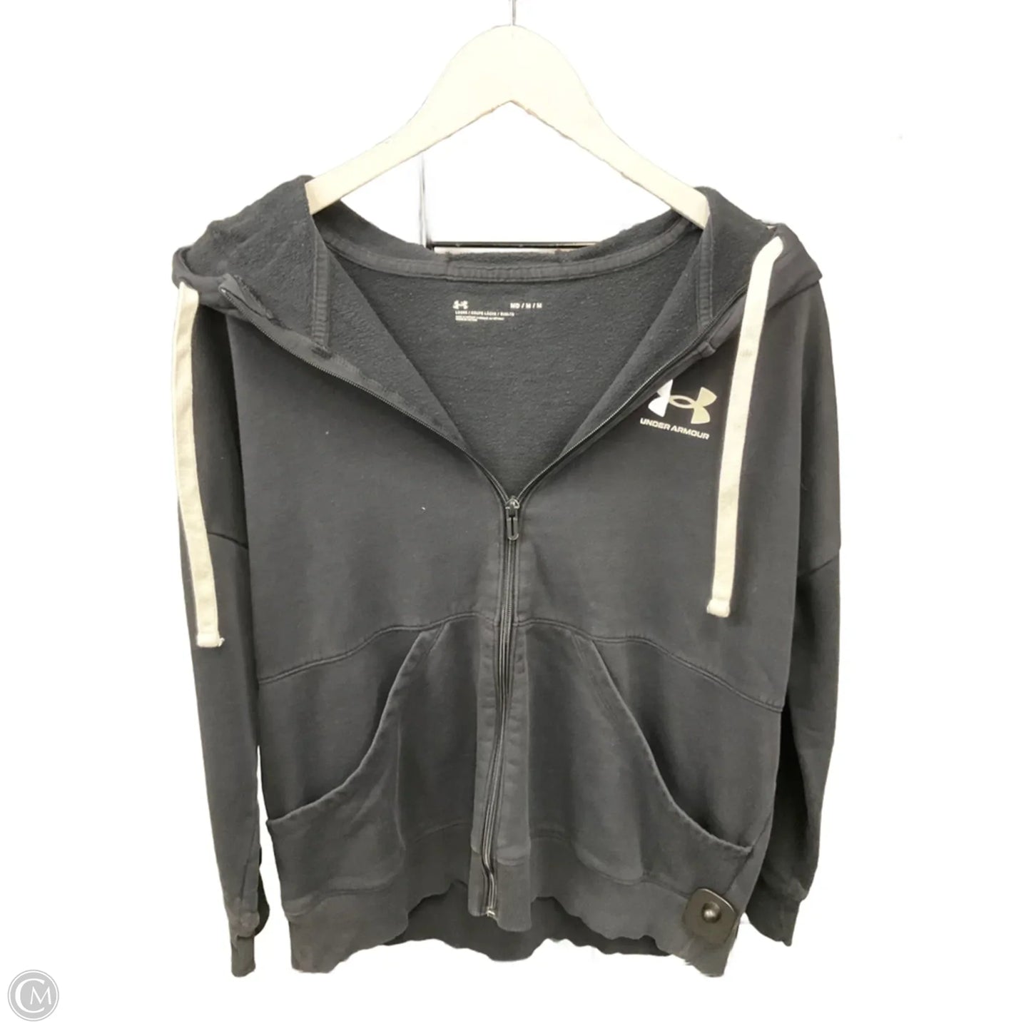 Athletic Jacket By Under Armour In Black, Size: M