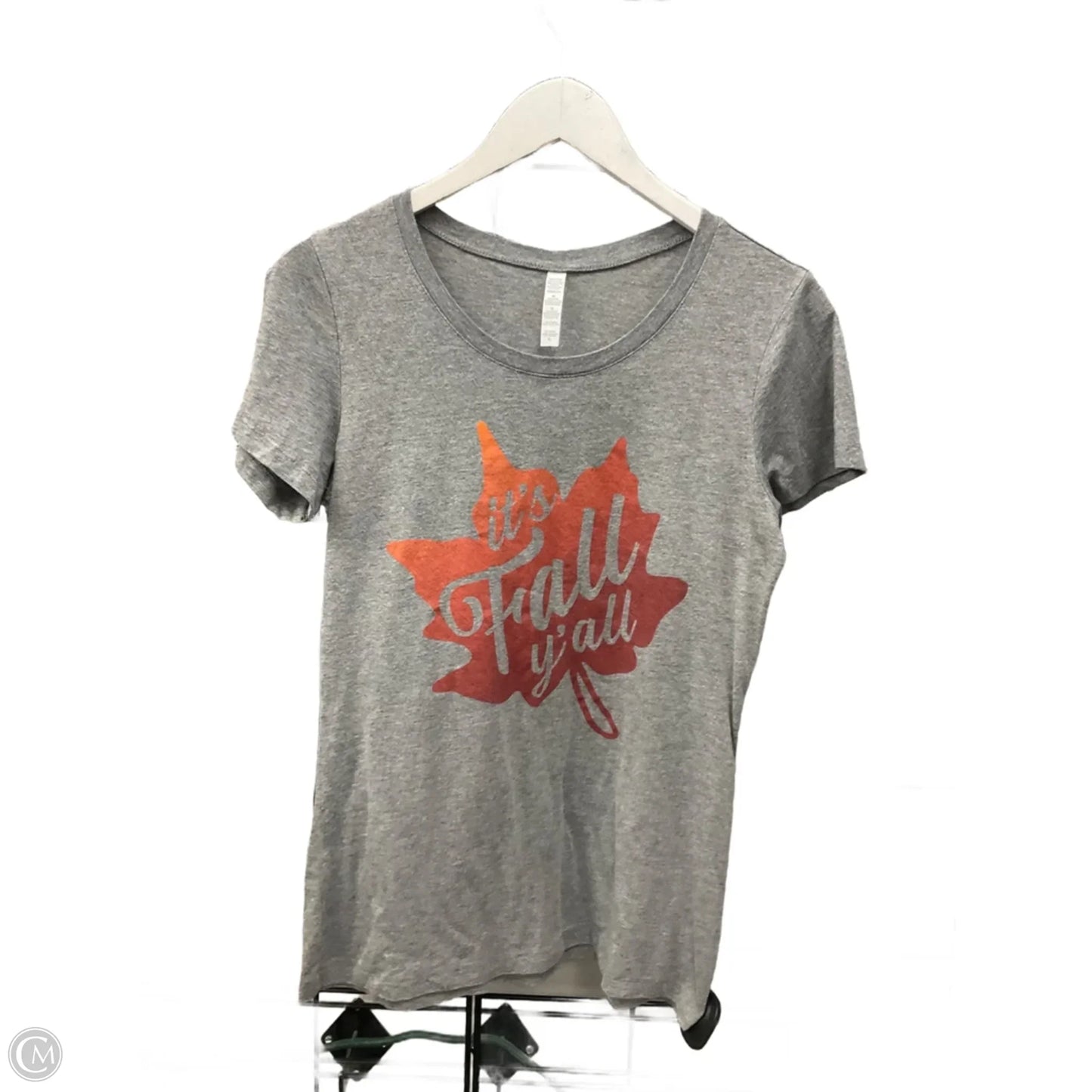 Top Short Sleeve By Clothes Mentor In Grey, Size: Xl