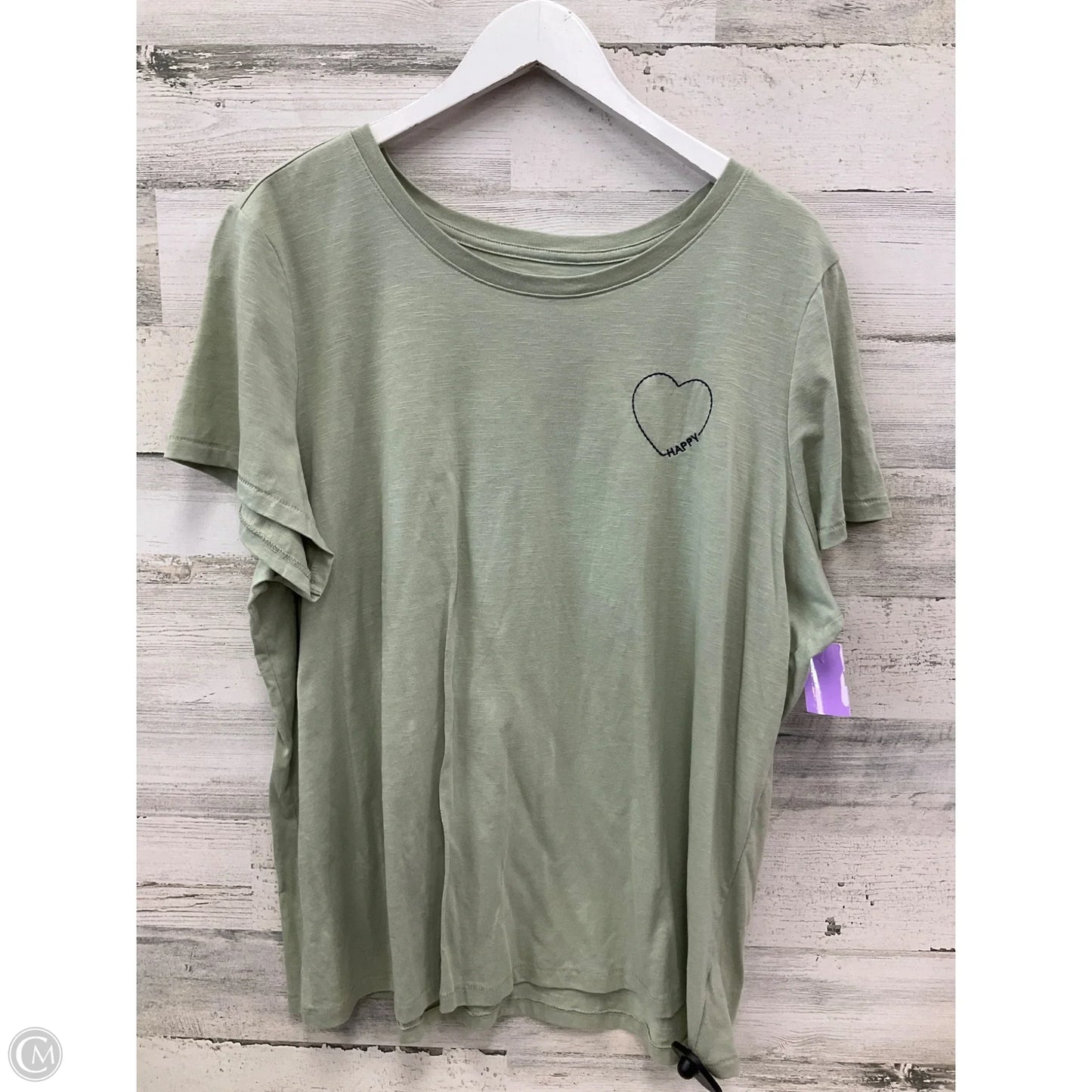 Top Short Sleeve By Lane Bryant In Green, Size: 3x
