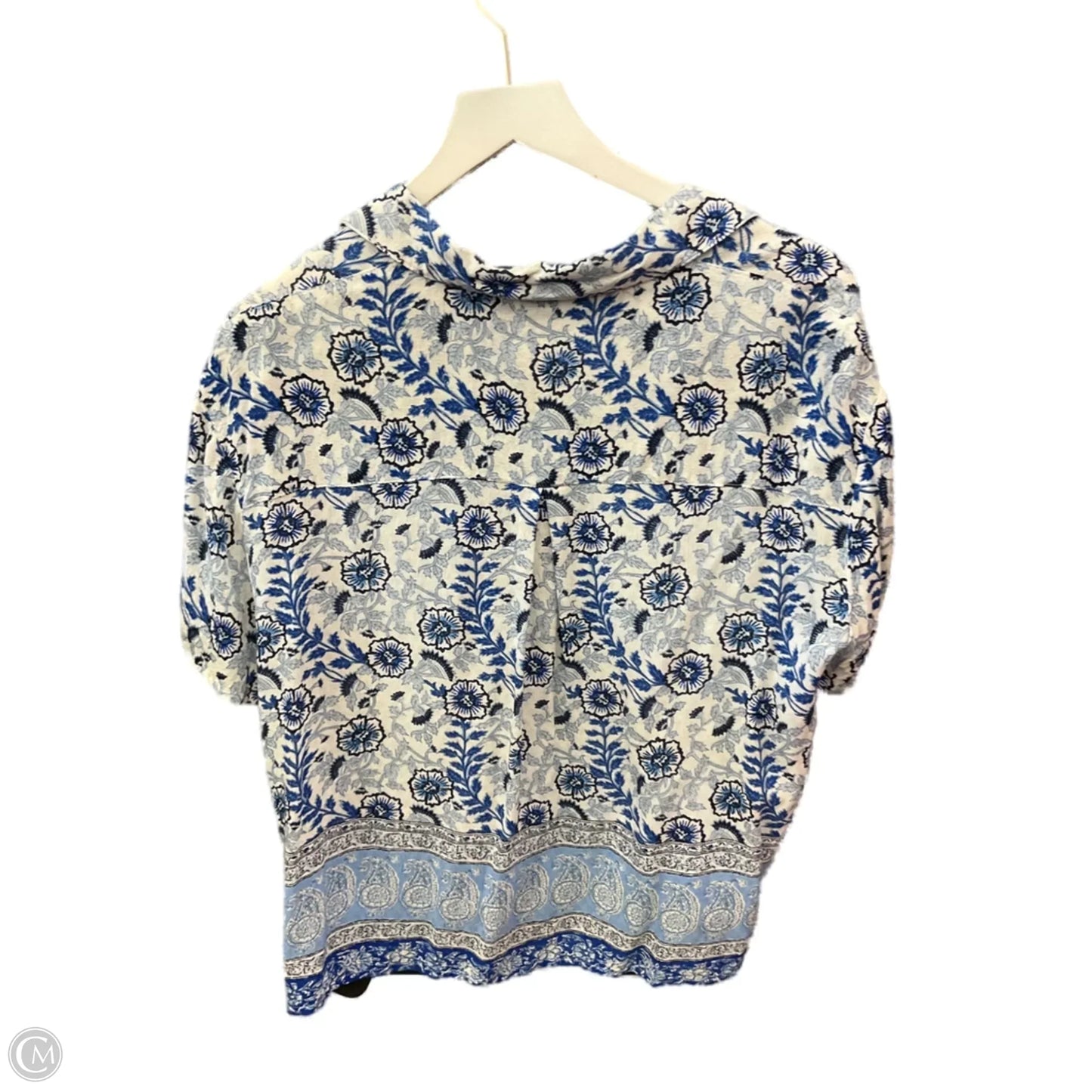 Top Short Sleeve By Jane And Delancey In Blue, Size: L