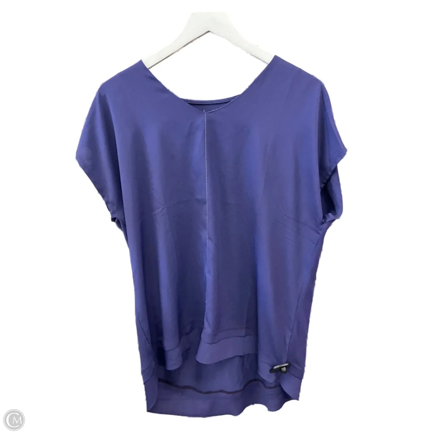 Top Short Sleeve By Chicos In Purple, Size: L