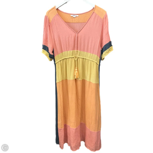 Dress Casual Midi By Oneill In Multi-colored, Size: L