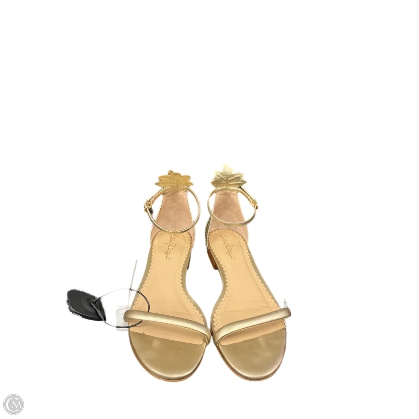 Sandals Designer By Lilly Pulitzer In Gold, Size: 9