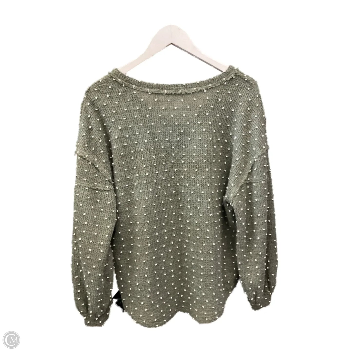Top Long Sleeve By Blu Pepper In Green, Size: S