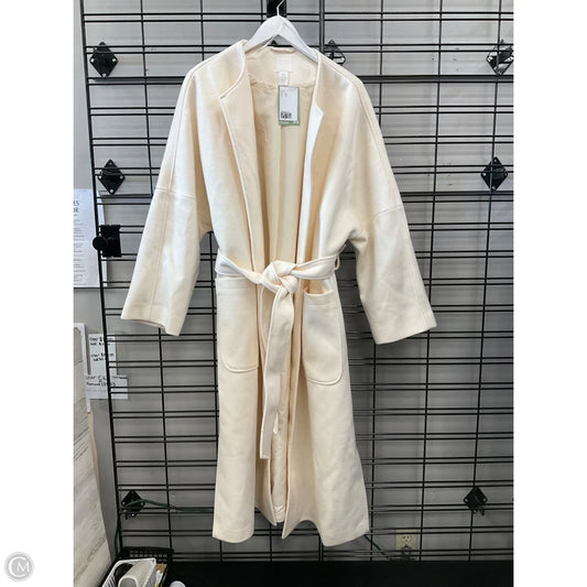 Coat Other By H&m In Cream, Size: Xl