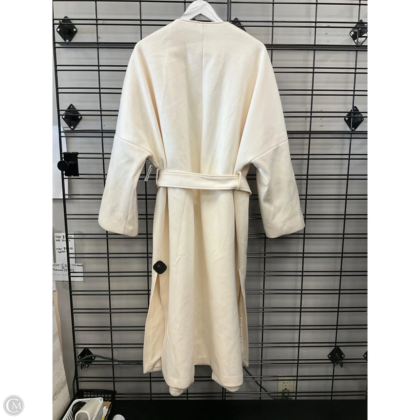 Coat Other By H&m In Cream, Size: Xl