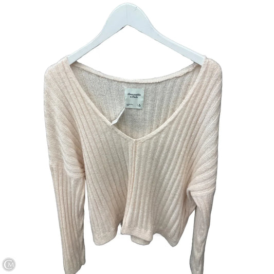 Sweater By Abercrombie And Fitch In Peach, Size: Xl