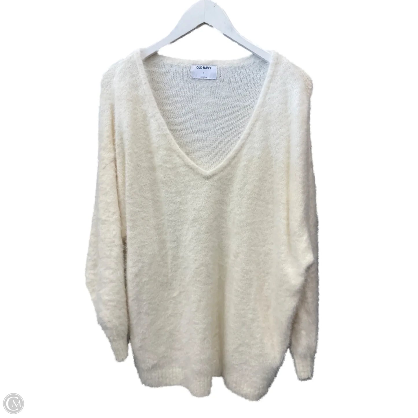 Sweater By Old Navy In Cream, Size: L
