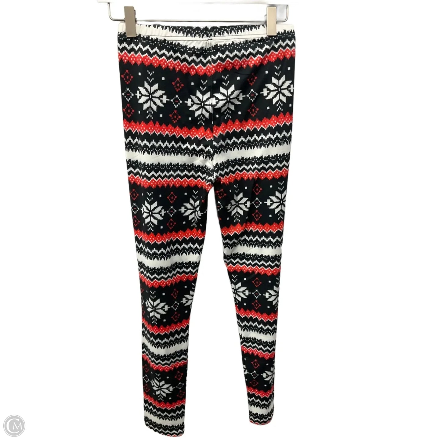 Pants Leggings By Cmc In Black & Red, Size: S