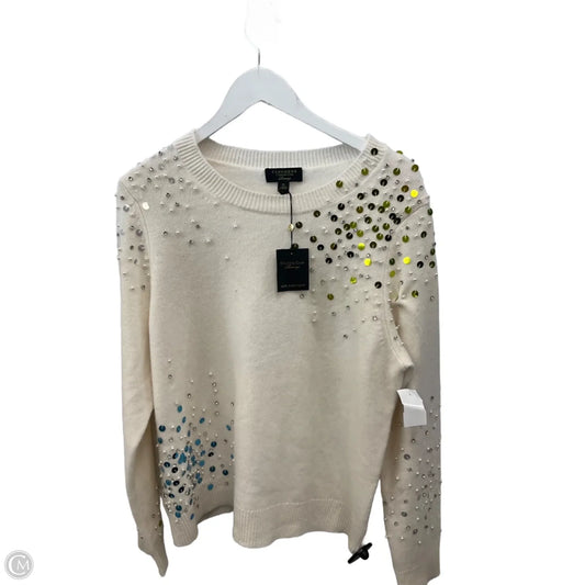 Sweater Cashmere By Charter Club In Cream, Size: Xl