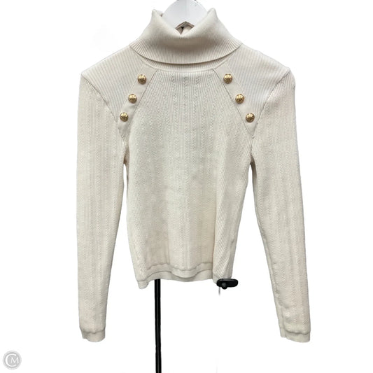 Top Long Sleeve By Express In Cream, Size: S