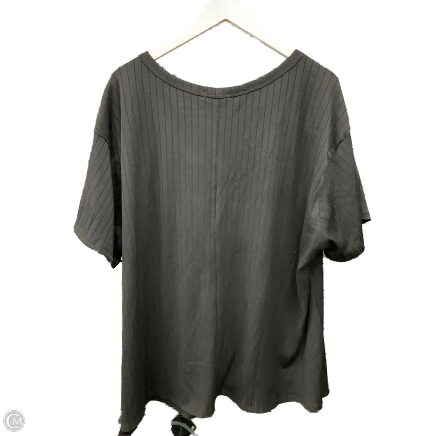 Top Short Sleeve By Andree By Unit In Black, Size: 2x