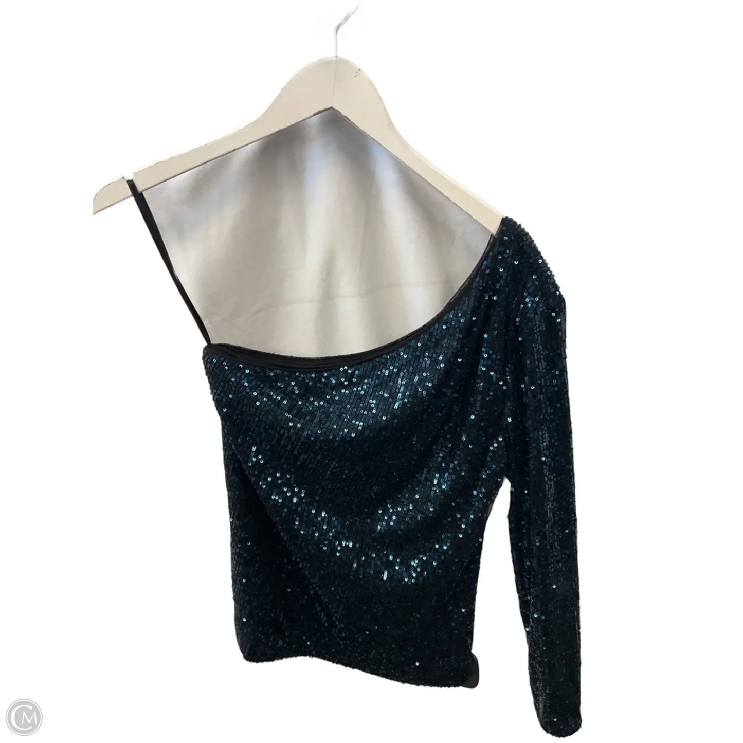 Top Long Sleeve By White House Black Market In Teal, Size: Xs