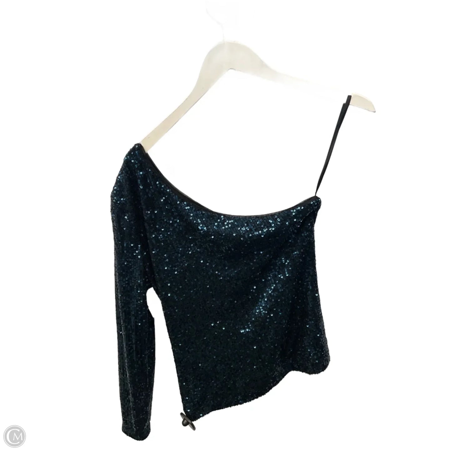 Top Long Sleeve By White House Black Market In Teal, Size: Xs