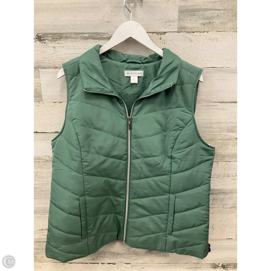 Vest Puffer & Quilted By Christopher And Banks In Green, Size: Xl