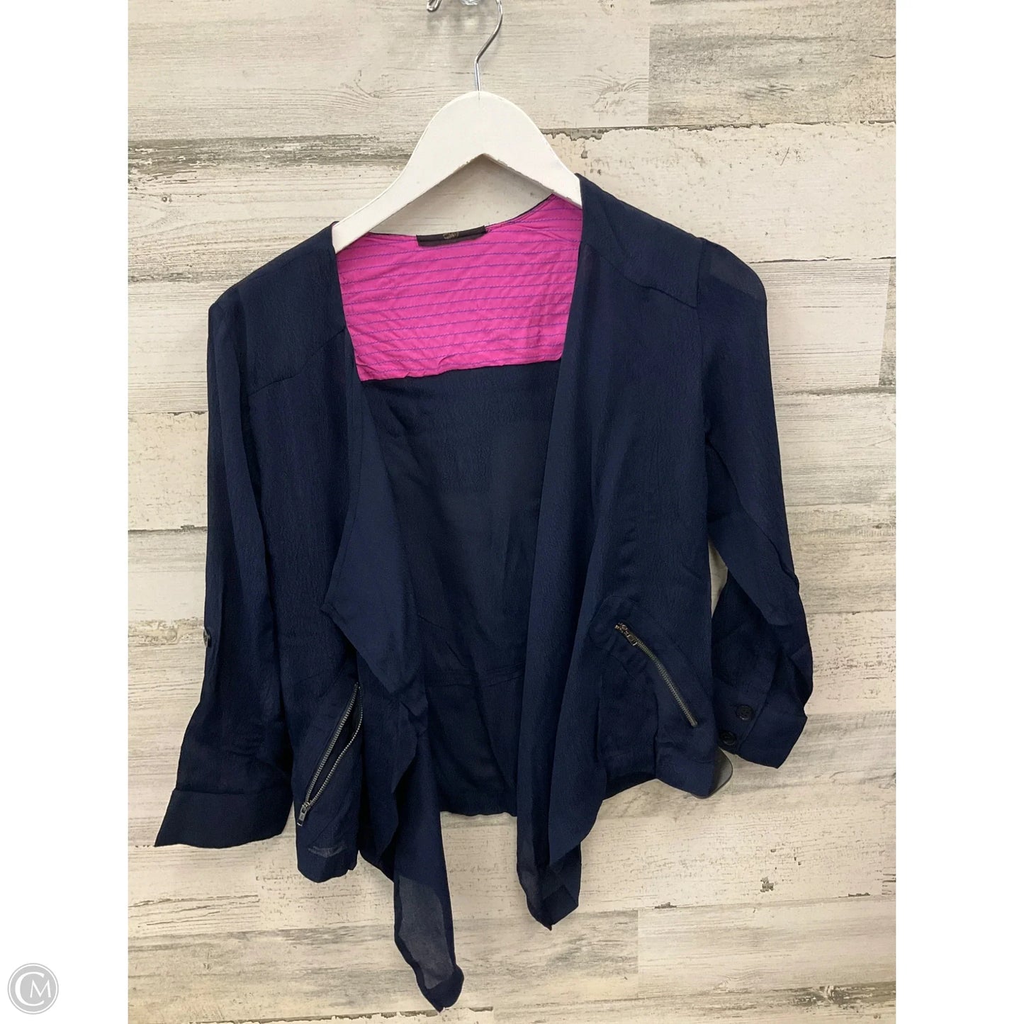 Cardigan By Clothes Mentor In Navy, Size: S
