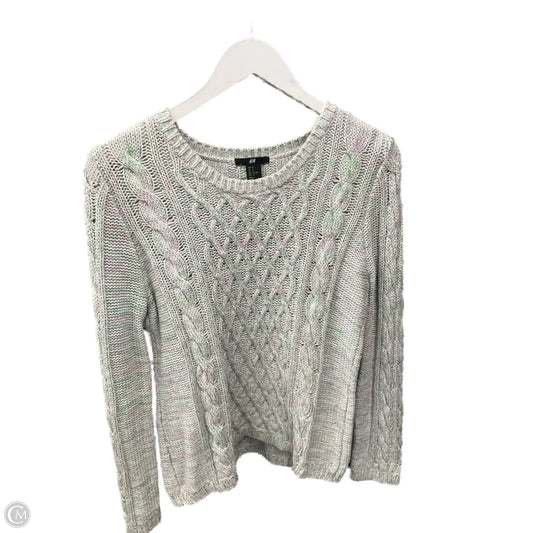 Sweater By H&m In Green & Pink, Size: M