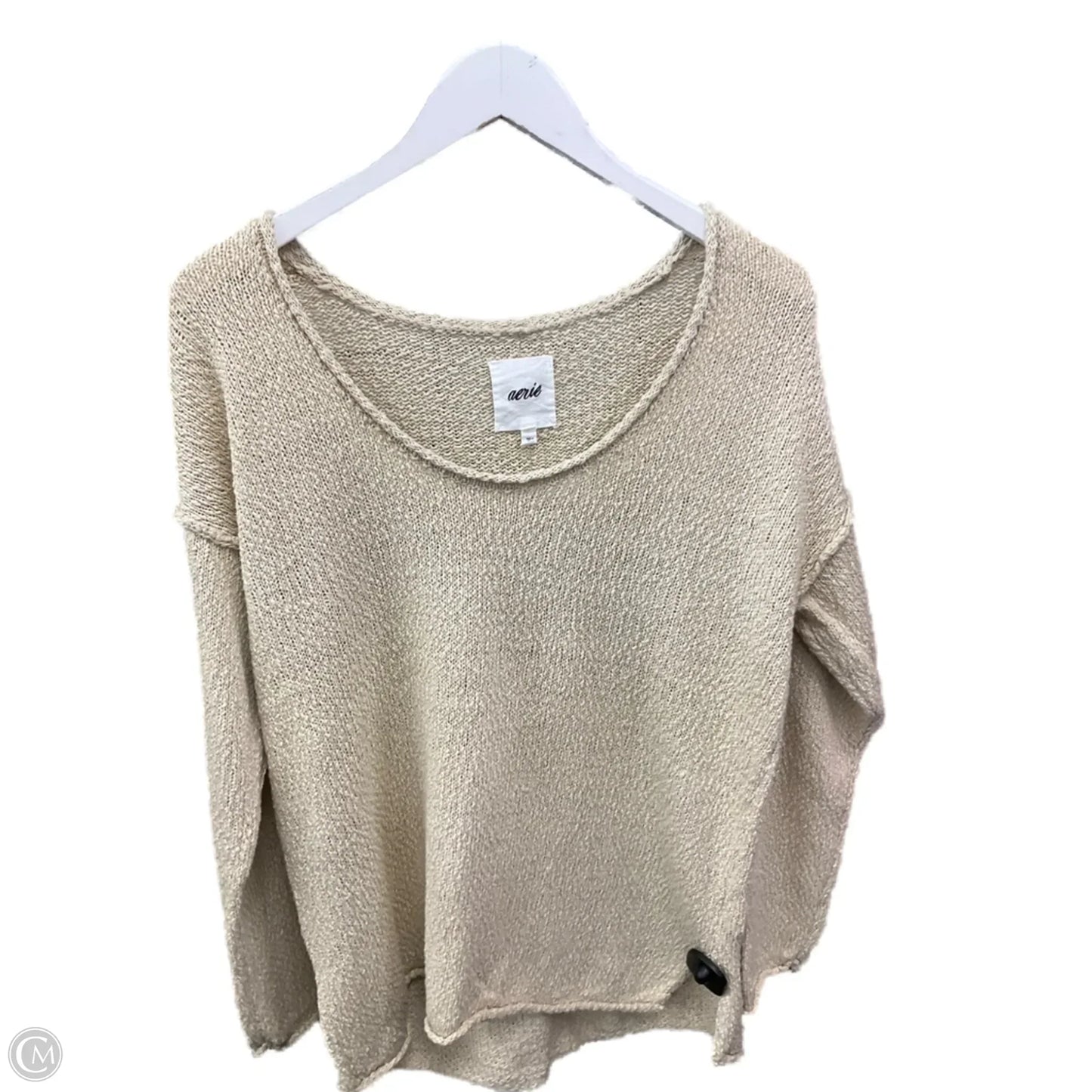 Top Long Sleeve By Aerie In Beige, Size: Xs