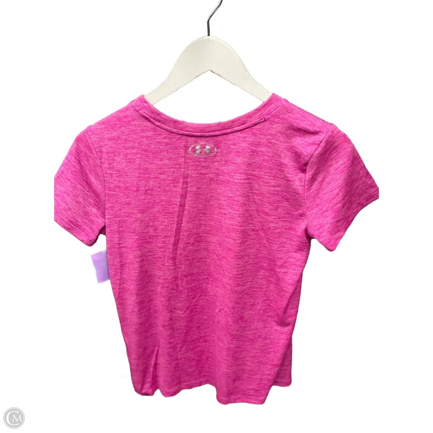 Athletic Top Short Sleeve By Under Armour In Pink, Size: S