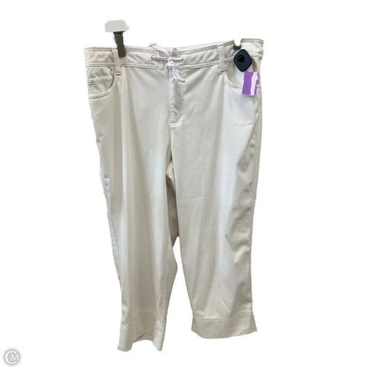Capris By Coldwater Creek In White, Size: 16
