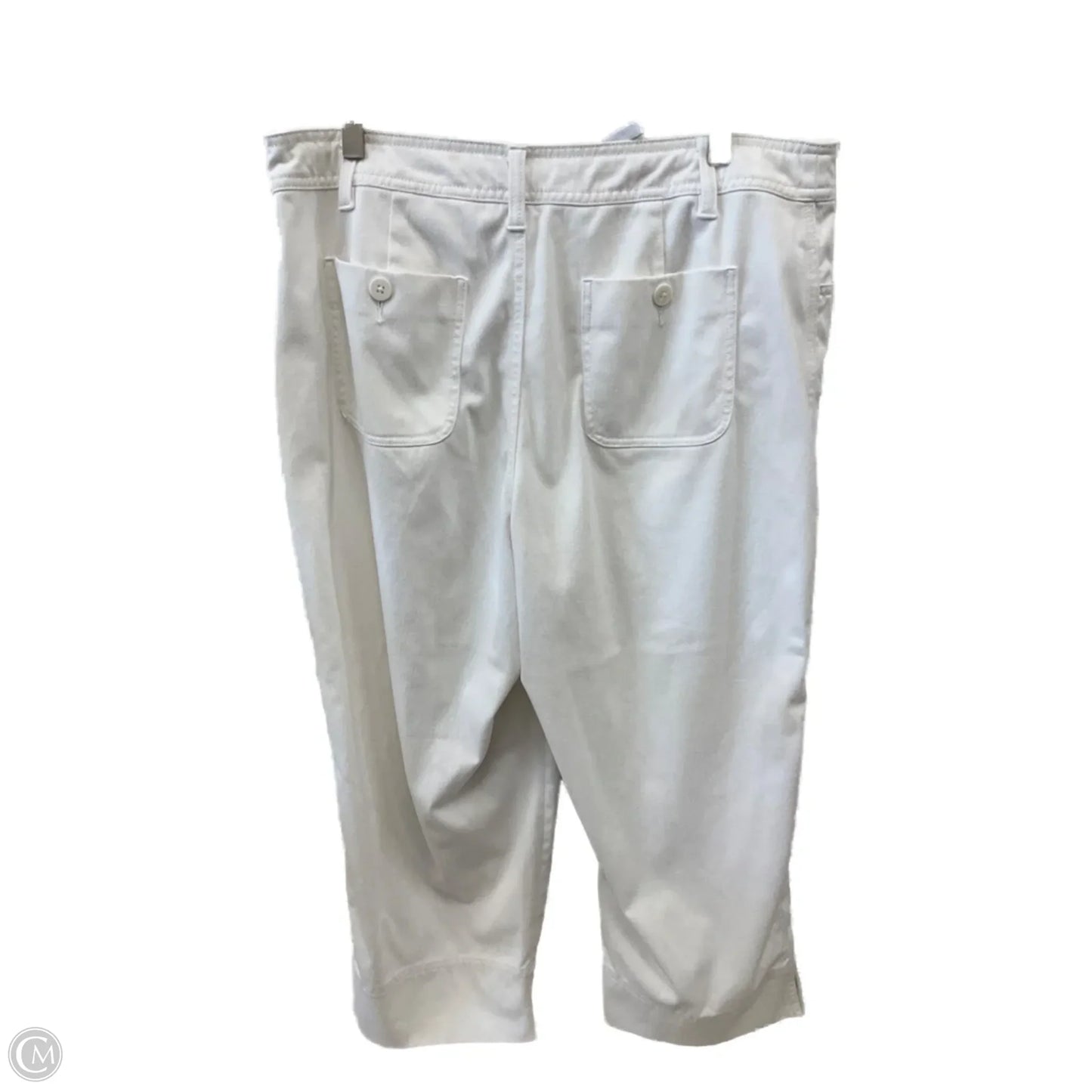 Capris By Coldwater Creek In White, Size: 16