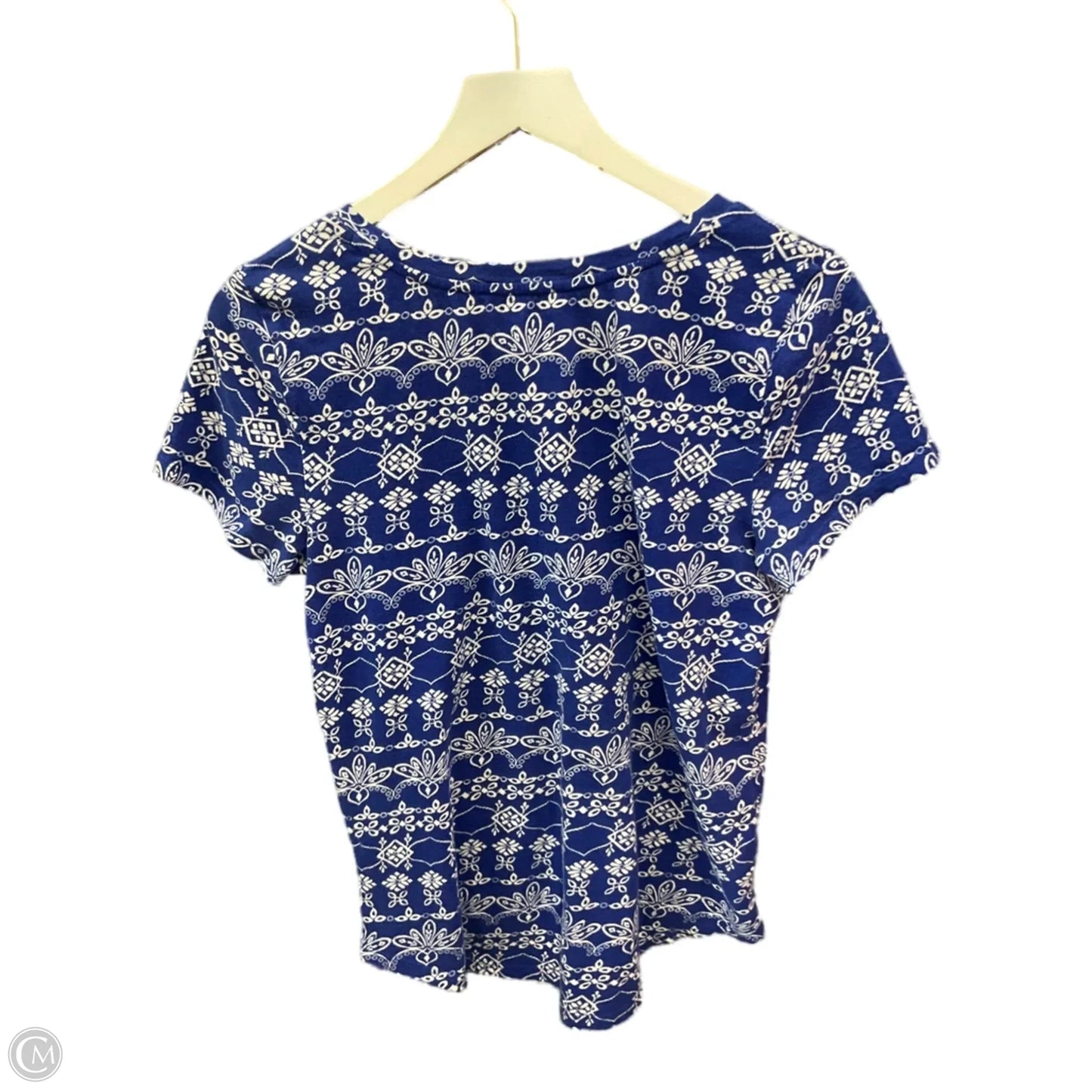 Top Short Sleeve By Loft In Blue, Size: S