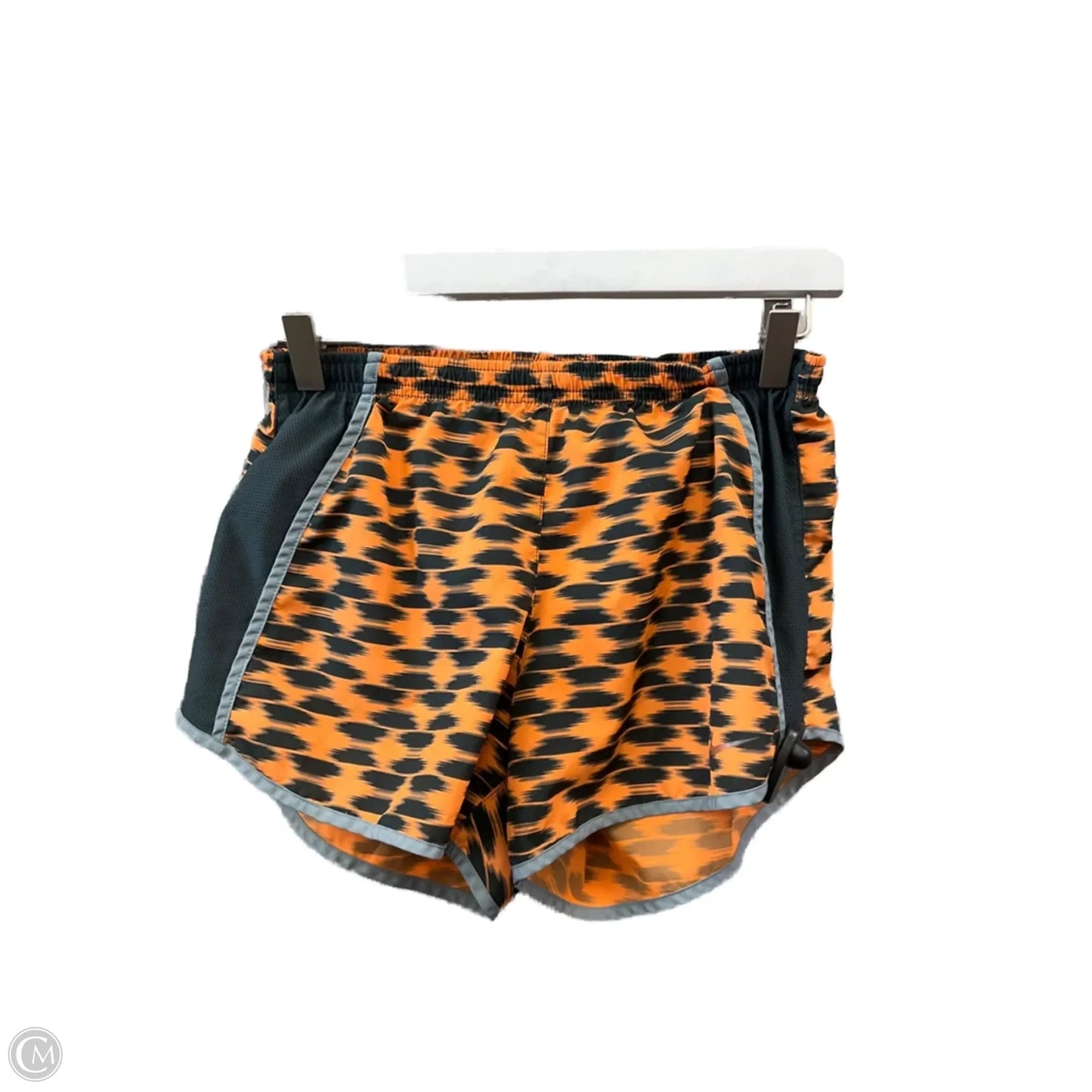 Athletic Shorts By Nike Apparel In Black & Orange, Size: S