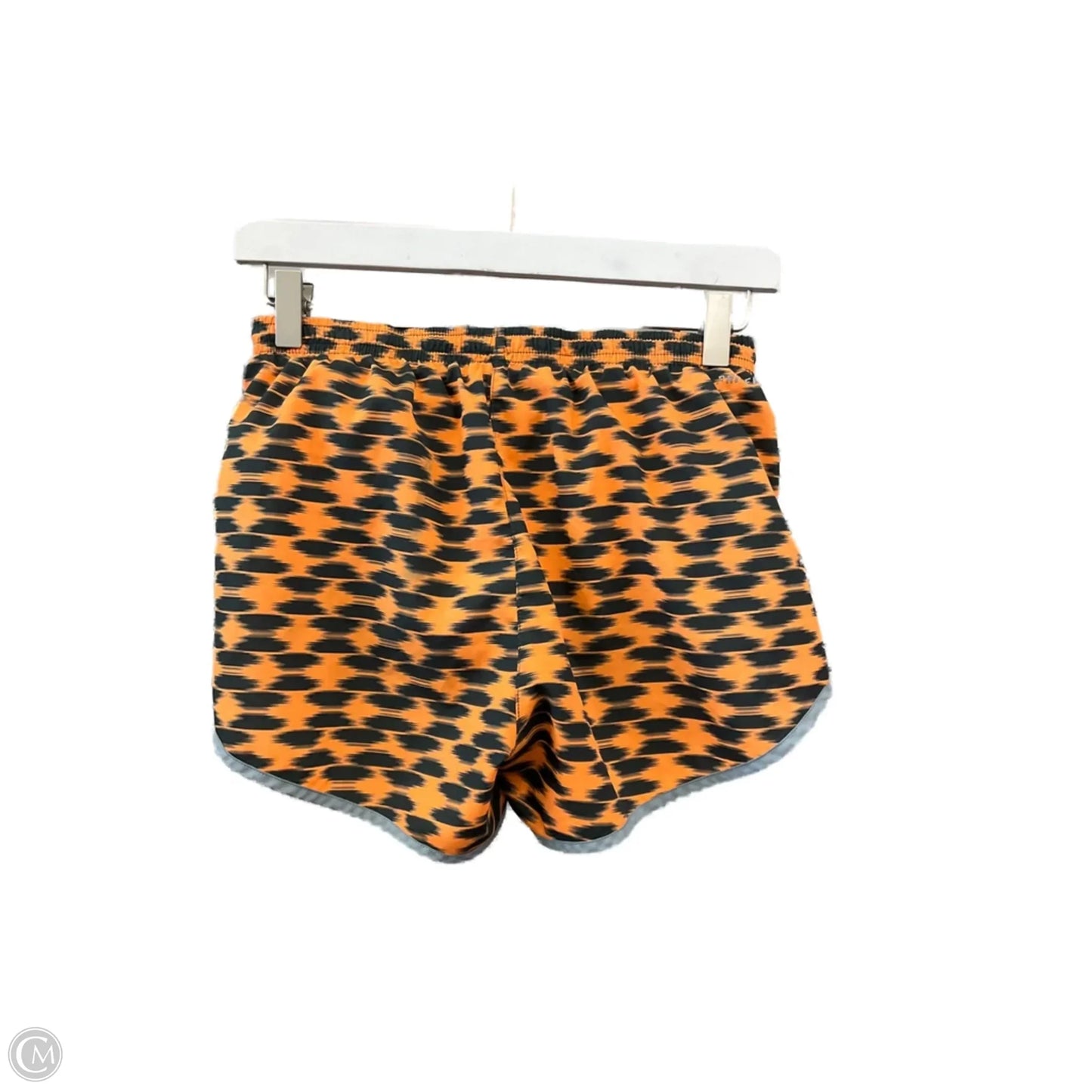 Athletic Shorts By Nike Apparel In Black & Orange, Size: S