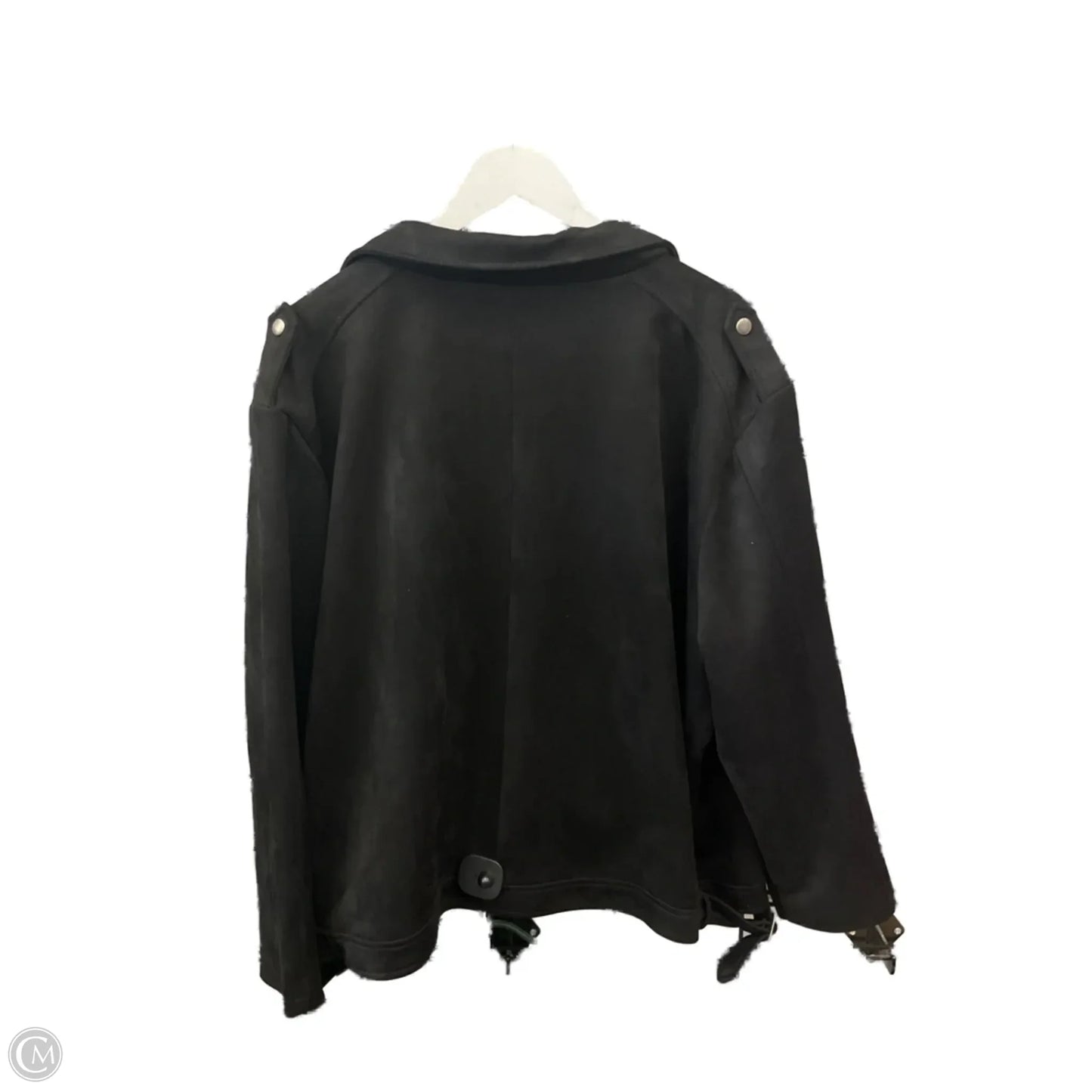 Jacket Moto By White Birch In Black, Size: 3x