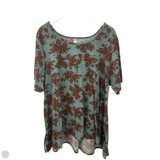 Top Short Sleeve By Clothes Mentor In Green & Red, Size: 3x