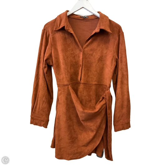 Top Long Sleeve By Fashion Nova In Orange, Size: Xl