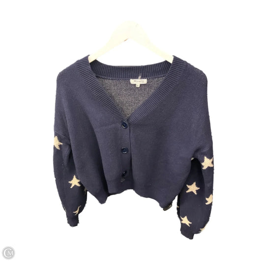 Sweater Cardigan By Miracle In Navy, Size: M