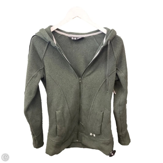 Athletic Sweatshirt Hoodie By Under Armour In Green, Size: S